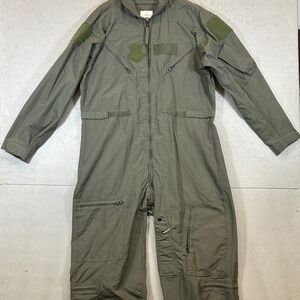 U.S. Military Coveralls Men 46SCarter CWU-27/P Green Aramid Flight Suit